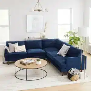 كنب زاوية مودرن ميرو باللون الأزرق