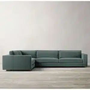 كنب زاوية بيرلا باللون الأخضر