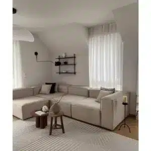 كنب زاوية ماثيو باللون البيج