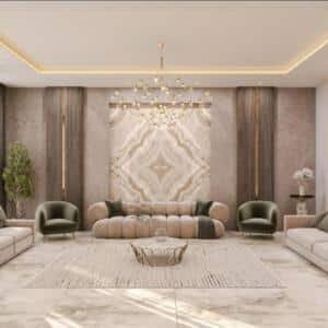 طقم كنب مودرن بيج , غرف معيشة