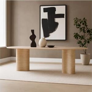 طاولة طعام متو لون بيج