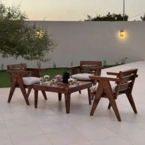 كراسي جلسة خارجية ميلانو، تصميم مودرن، مناسبة للحدائق