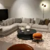 كنبة زاوية بيج لورين, تصميم عصري وراحة مثالية للمنزل,