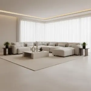 كنب 5 قطع أوف وايت